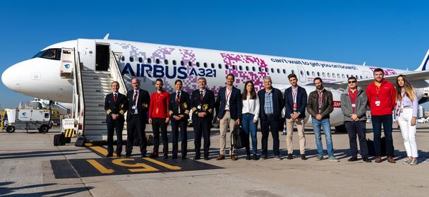 A321XLR route proving at Madrid Bajaras Airport A321XLR route proving at Madrid Bajaras Airport