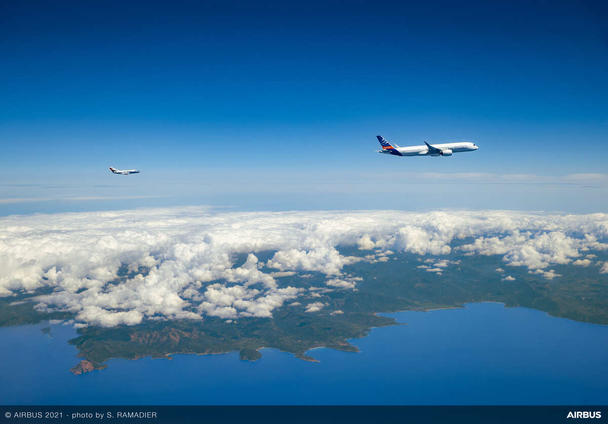 A350 100% SAF emissions test flight with DLR Falcon A350 100% SAF emissions test flight with DLR Falcon