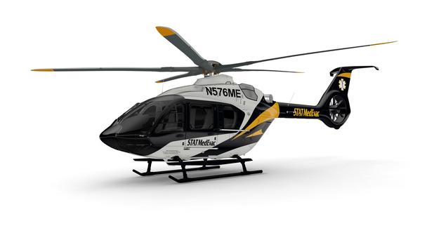 Digital rendering of STAT MedEvac's Airbus H140 Digital rendering of STAT MedEvac's H140