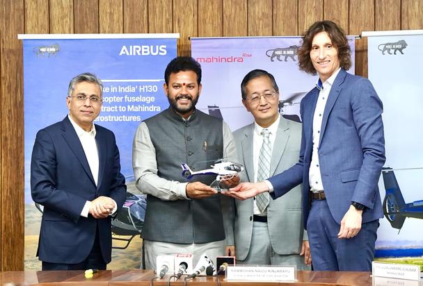 Airbus awards ‘Make in India’ H130 helicopter fuselage contract to Mahindra Aerostructures Airbus awards ‘Make in India’ H130 helicopter fuselage contract to Mahindra Aerostructures