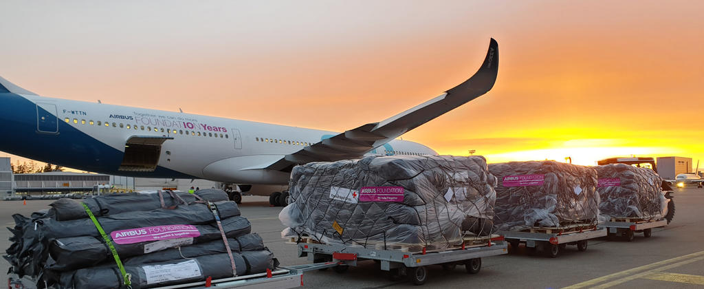 Airbus Foundation using an A350