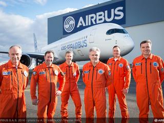 Flight test crew in action