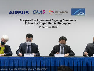 Airbus signs agreement to study hydrogen hub in Singapore - Signing Airbus signs agreement to study hydrogen hub in Singapore - Signing