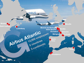 Airbus Atlantic Map english