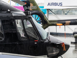 H175M in the rain at Paris Airshow 2023