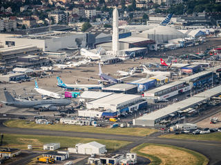 Paris Airshow 2023 Day 1 - Aerial view