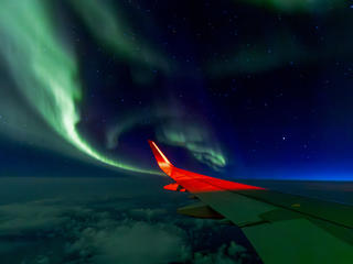 A321XLR northen light