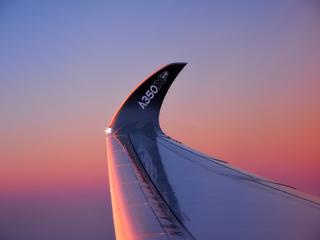 A350 WINGLET CLOSE UP