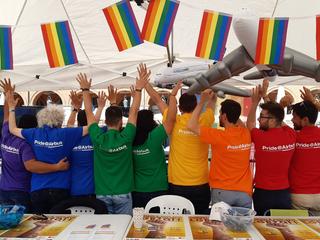 Airbus Pride Parade participants