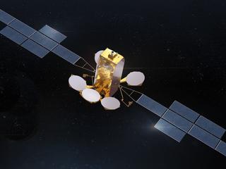 The BADR-8 satellite includes the Airbus TELEO optical communications payload demonstrator, © Airbus 