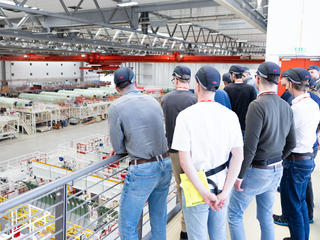 Technikerschule visit Airbus Aerostructures