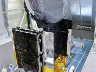 Thuraya-4 prepared for shipment to launch site