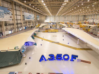 airbus a350f first wingset broughton