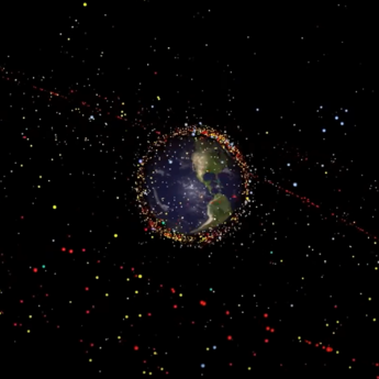 Space debris illustration - Copyright ESA