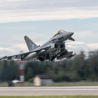 Eurofighter in Pacific Skies taking off | Copyright: Luftwaffe, Sherifa Kästner