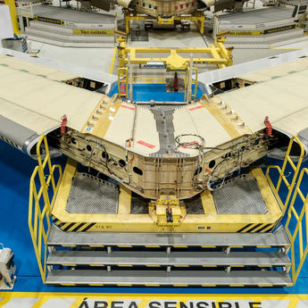 First horizontal stabiliser for the A350F freighter in Spain