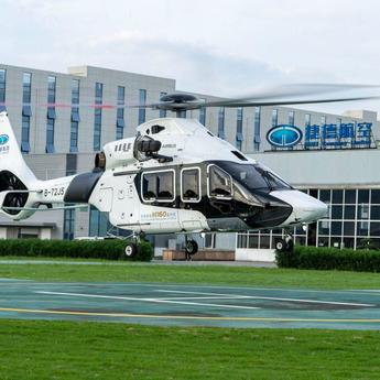 GDAT takes delivery of first Airbus H160 helicopter in China. Copyright © GDAT GROUP