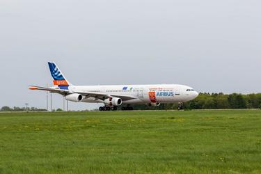 Airbus’ “Flight Lab” BLADE demonstrator aircraft was showcased at the 2018 ILA Berlin Air Show Airbus’ “Flight Lab” BLADE demonstrator aircraft was showcased at the 2018 ILA Berlin Air Show