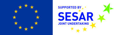 EU flag and SESAR logo EU flag and SESAR logo