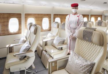Emirates' new A380 with premium economy seats Emirates' new A380 with premium economy seats
