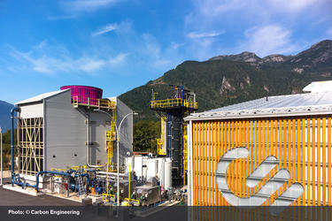 Carbon Engineering’s direct air capture pilot plant in Squamish, Canada