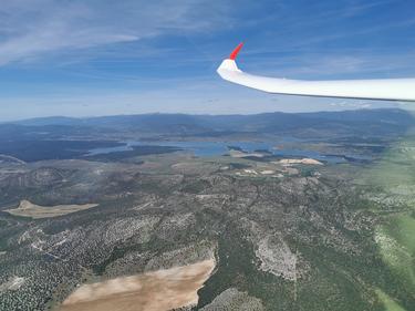 Seeing the earth from the sky