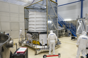 photo: EUclid telescope ready for TVAC Euclid TVAC