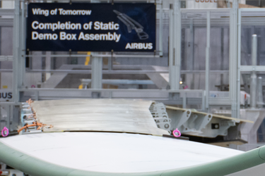 Up close and personal with one of Wing of Tomorrow's demonstrator wings