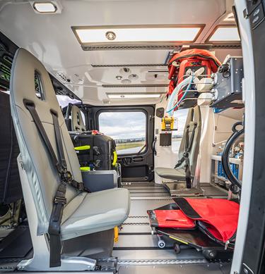 Airbus H140 HEMS cabin Airbus H140 HEMS cabin