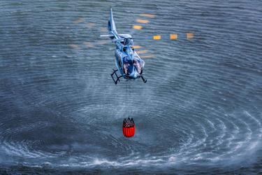 Hillsboro Aviation's Airbus H145 loading bucket Hillsboro Aviation's Airbus H145 loading bucket