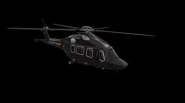 Digital rendering of Airbus H175 with a paint scheme showing Milestone’s new brand Digital rendering of Airbus H175 with a paint scheme showing Milestone’s new brand