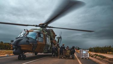 NH90s delivered vital supplies following the devastating floods in Spain NH90s delivered vital supplies following the devastating floods in Spain