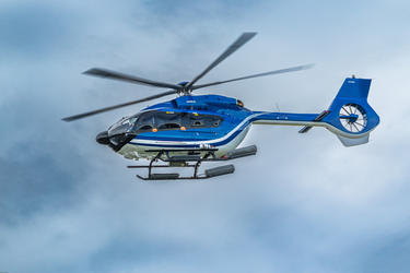 The first five-bladed Airbus H145 ever to fly in Africa 