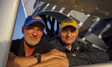 Fred North and Airbus Helicopters Test Pilot Olivier Gensse