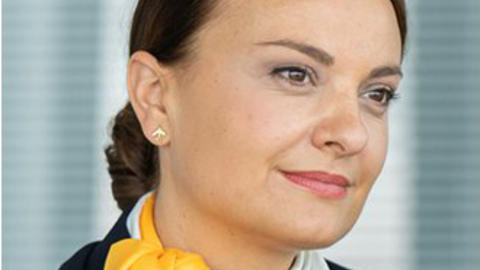 Lufthansa flight attendant Susanne D’Aloia
