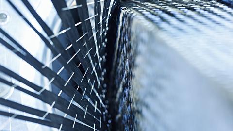 Composite carbon fiber weaving machine