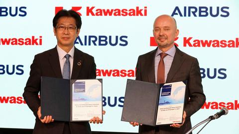 Airbus, Kawasaki Heavy Industries partner to study use of hydrogen in Japan