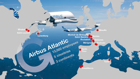 Airbus Atlantic Map english