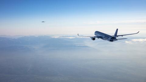 A350-1000 in flight