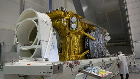BADR-8 into transport container