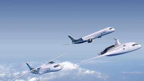 ZEROe Concept Aircraft Formation Flight
