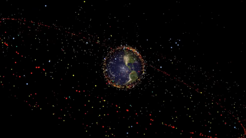 Space debris illustration - Copyright ESA