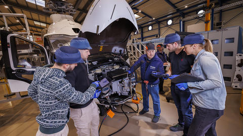 Trainees at Airbus Helicopters Training Academy