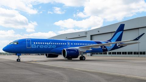 Breeze Airways A220 in Mobile - USA