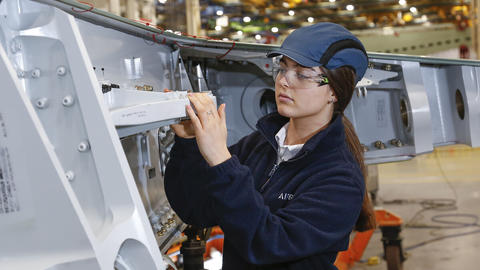 Airbus woman apprentice