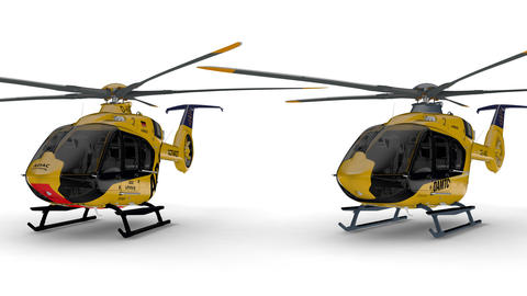 Digital rendering of ADAC Luftrettung and ÖAMTC's Airbus H140s