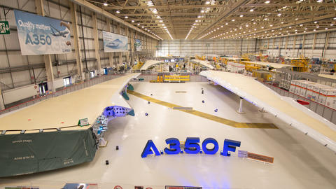 airbus a350f first wingset broughton