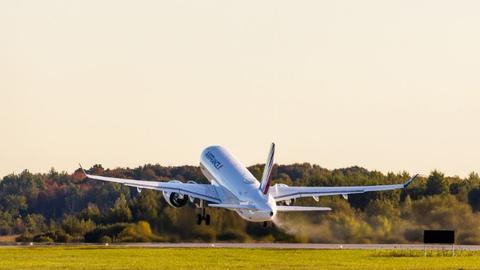 Airbus and Air France complete inaugural SAF A220 ferry flight