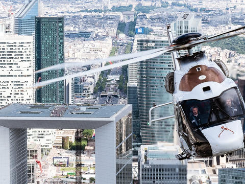 Helicopter sound footprint
