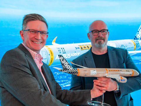 A350 new livery ceremony John Feehan